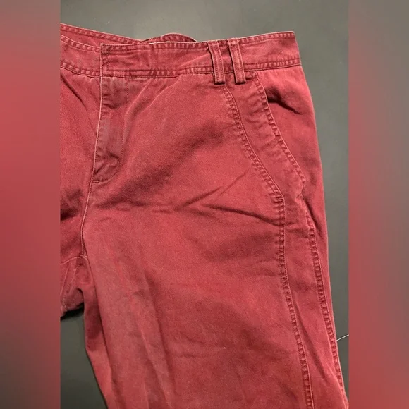 Vintage Old Navy Women’s Size 16 Red Pants Low Rise Wide Leg - Picture 11 of 15
